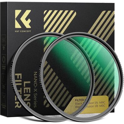 82mm Black-Mist 1/4 & 1/8 Filter Set Diffusion Effektfilter für Filmlook