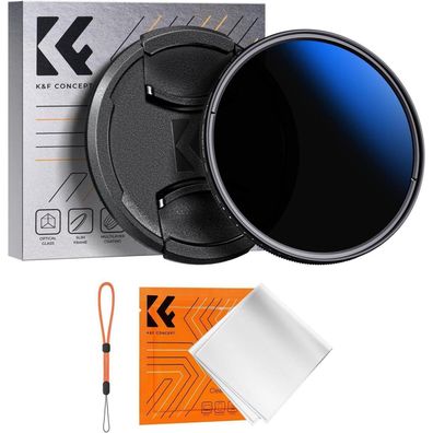 55mm ND Filter Variabler Graufilter ND2-400 (1-9 Blendenstufen) Ultra-Dünn