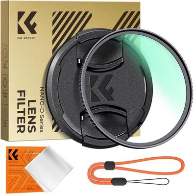 UV Filter 77mm Nanobeschichtung Objektivdeckel Reinigungstuch HD