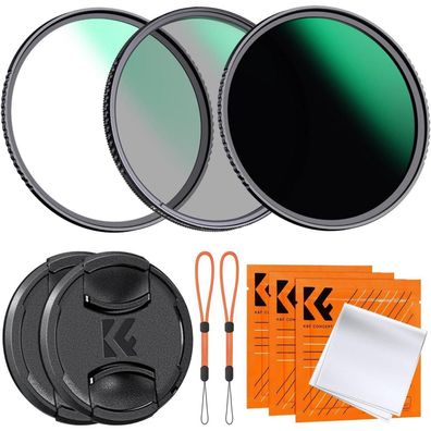 72mm Filterset: Polfilter (CPL) + MC UV+Fester ND1000, Zubehör, CNC