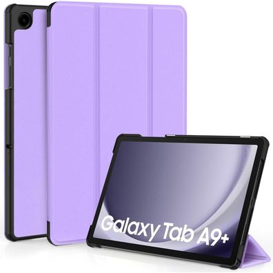 EasyAcc Samsung Galaxy Tab A9+ Plus 11 Zoll 2023 Schutzhülle Lila PU Leder
