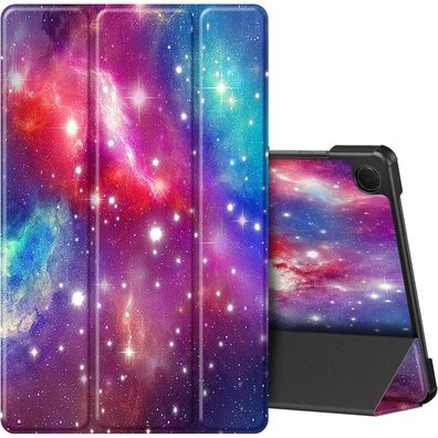 Hülle für Samsung Galaxy Tab A9+ Plus 11 Zoll 2023 PU Leder Standfunktion lila