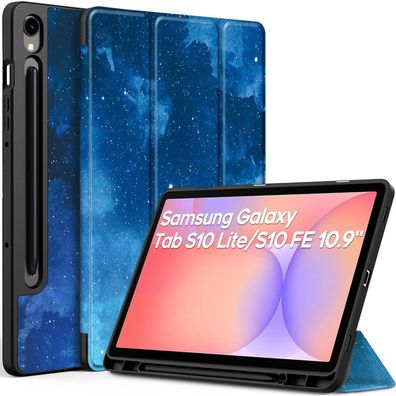 Hülle Samsung Galaxy Tab S9 FE 10.9 Zoll S9 2023 11 Zoll Blume lila
