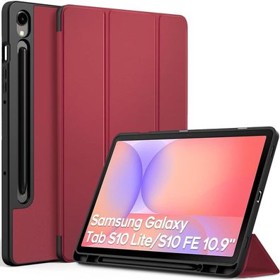 Samsung Galaxy Tab S9 FE Hülle 10.9/ S9 2023 11 Zoll Rotwein