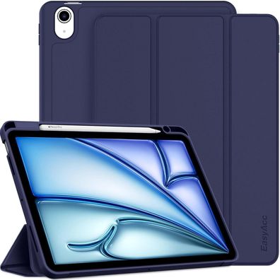 Schutzhülle für iPad Air M2 11 Zoll mit Stifthalter und Ständer Blau