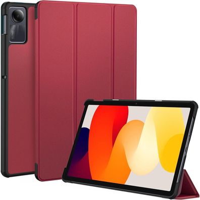 EasyAcc Schutzhülle für Xiaomi Redmi Pad SE 11 Zoll (2023), Rotwein - Schmaler