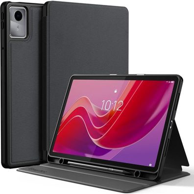 Schwarze EasyAcc Lenovo Tab M11 TB330 2024 Hülle Ständer mit Stifthalter