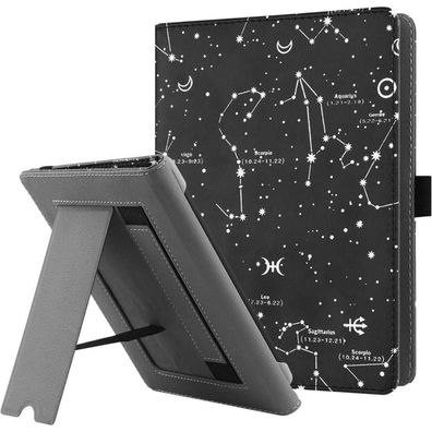 Universal Ständer Hülle für 6-6.8 Zoll eReader Handschlaufe PU Leder Cover