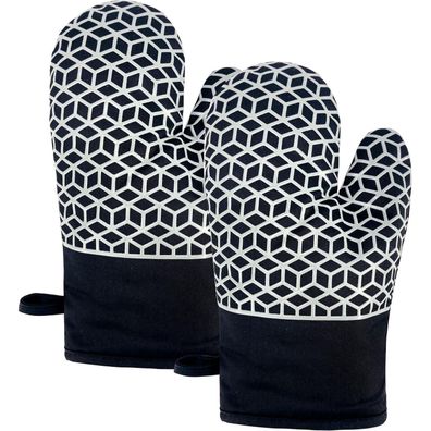 ZVZM Ofenhandschuhe Hitzebeständig 300°C Silikon Rutschfest Koch Back
