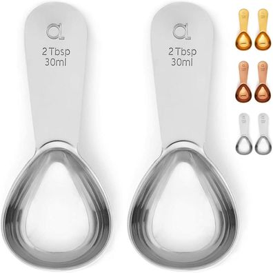 Kaffeelot Edelstahl Esslöffel Kaffeedosierlöffel Tee Silber