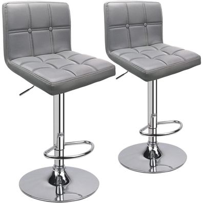 Leader Barhocker 2er-Set höhenverstellbar mit Lehne