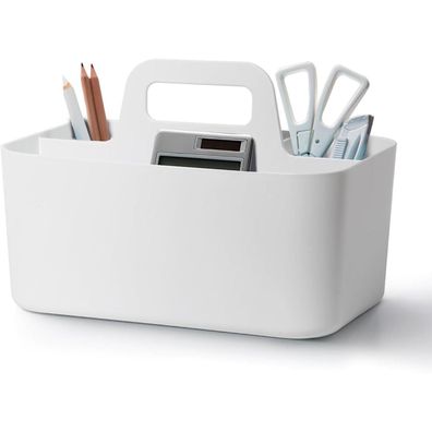 Sylando Kunststoffkorb Organizer 24x15x11 cm Griff Aufbewahrung Bad
