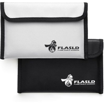 2er Set Kleine Feuerfeste Geldtasche 13x20cm 1371?, Wasserfeste Sichere Tasche