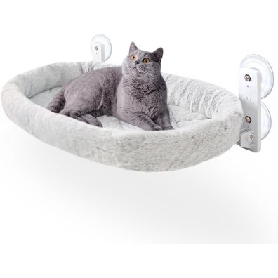 GUUSII HOME Katzen Fensterliege Hängematte Klappbar 25kg Grau M