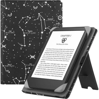 Universal 6 Zoll eReader Hülle mit Handschlaufe und Ständer - Kompatibel mit