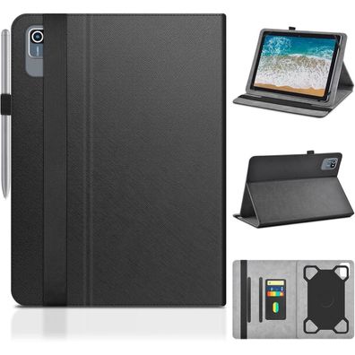 KATUMO Universal Hülle für 10 Zoll Tablet Schwarz Magnetverschluss Schutzhülle
