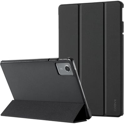 CoBak Hülle für Lenovo Tab M11 11 Zoll Schwarz in Lederoptik