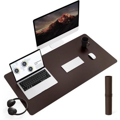 Office Mauspad Schreibtischunterlage Leder Schreibunterlage 90x43cm Wildleder