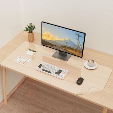 Transparente Schreibtischunterlage 90x43cm Wasserdicht Büro & Zuhause
