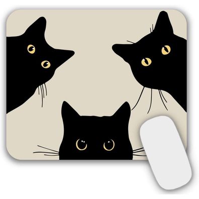 Mauspad Elefant Tiere Design 24x20cm Anti-Rutschunterseite