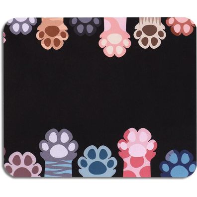 Katze Mauspad Bunt | 240 x 200 mm | Süßes Mousepad Kleine Größe