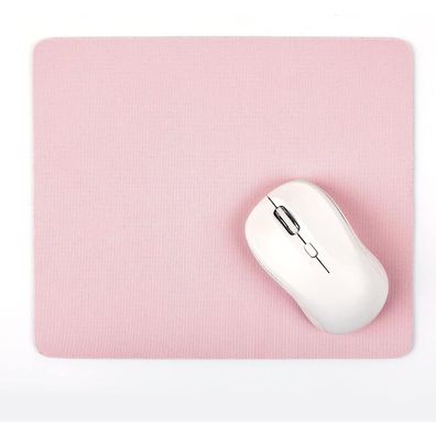 Kleines Büro Mousepad 24x20 cm Rosa Mauspad Rutschfeste Unterseite