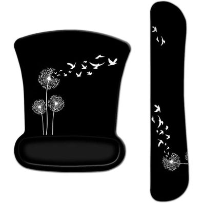 Ergonomisches Handauflage Tastatur Mauspad Set mit Gelkissen