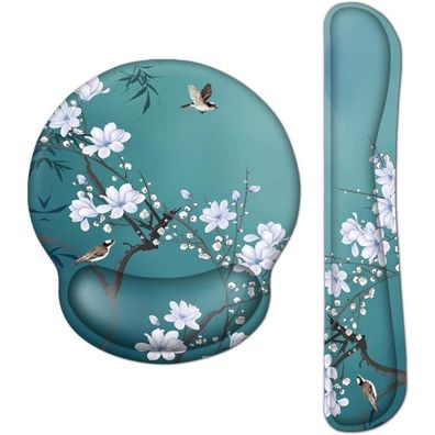 Ergonomisches Gel-Mauspad Handgelenkauflage Memory Foam Blume