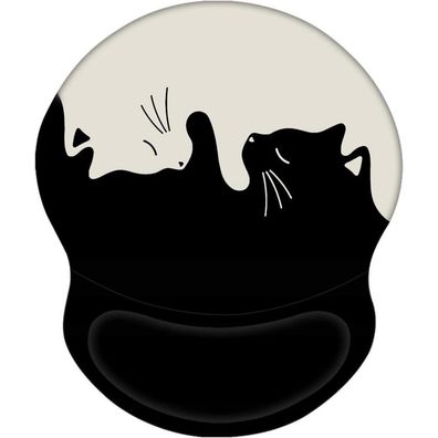 Ergonomisches Gel Mauspad Katze Handauflage Motiv