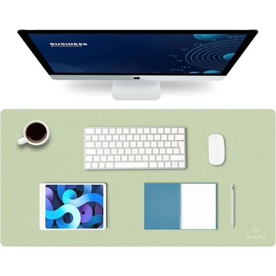 Knodel Schreibtischunterlage 80x40cm PVC wasserdicht doppelseitig Hellgrün