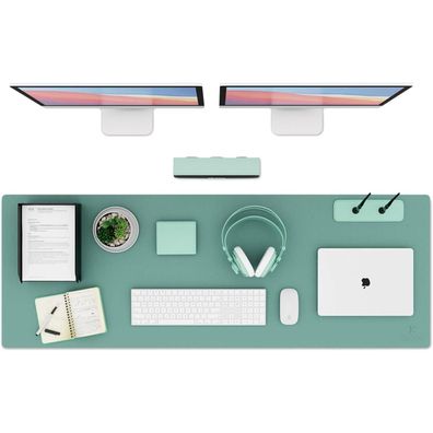 Knodel Tischunterlage Schreibtischunterlage PVC Laptop wasserdicht 43x120cm Grün