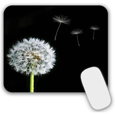 Mousepad Klein Schwarz Motiv 24x20x0,3 cm rutschfeste Mauspad PC Laptop Büro