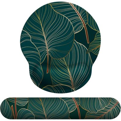 Ergonomisches Mauspad mit Handauflage und Gelkissen - Tastatur Handballenauflage
