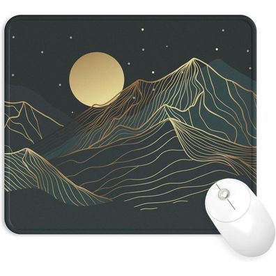 Giecy Mauspad Gaming langlebig genähte Kanten, Mousepad Lycra rutschfest PC