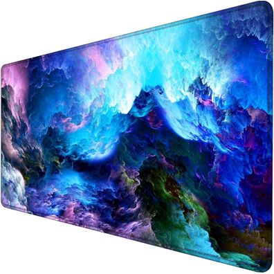 Gaming Mauspad XL 800x300mm Anti-Rutsch Vernähte Kanten für PC MacBook