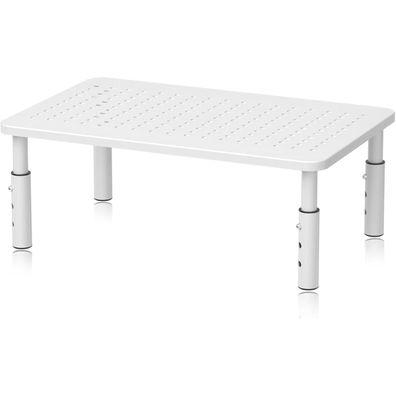 Monitorständer Weiß 3 Höhenverstellbar Laptop PC Drucker Beamer 20 kg