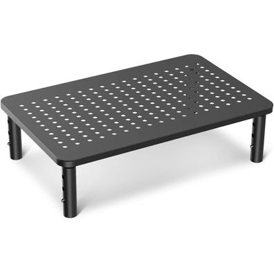 Suptek Monitorständer Höhenverstellbarer Raiser Schwarz 20kg