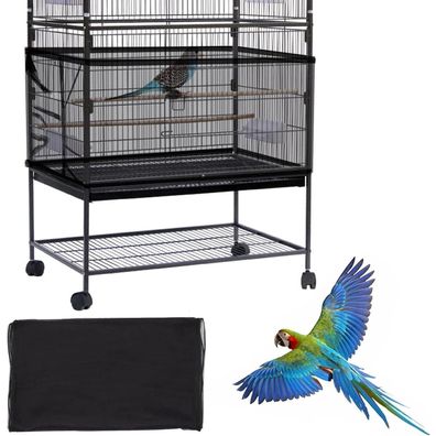 Vogelkäfig Abdeckung Extra Groß Universal Samenfänger Schwarz