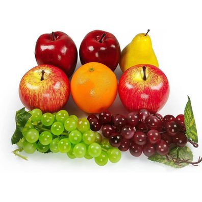 Künstliche Früchte-Set, Ideal für Wohnkultur, Partydekoration, Fotoshooting