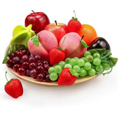 Künstliche Früchte Dekoration Set lebensecht Faux Fruit Prop Home Decor 13 Stück