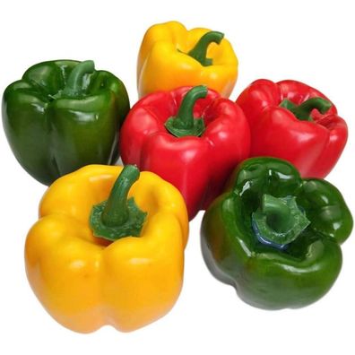 Künstliche Paprika Dekoration Gemüse Rot Grün Gelb 6