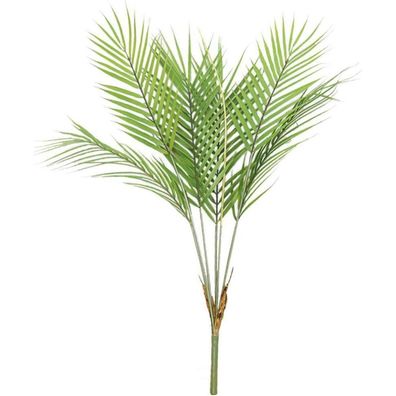 Aisamco Künstliche Tropische Areca Palme mit 6 grünen Blättern, 75 cm, für