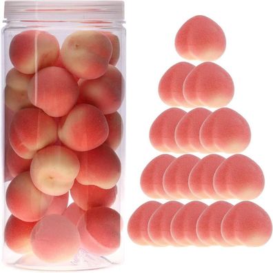 27 PCS Künstliche Mini Pfirsich Dekoration Party Kunststoff Faux Lebensecht