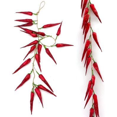 Künstlicher Chili Deko Gemüse Zopf/ Kranz für Zuhause/Garten, Innendekoration