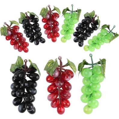 JSMTKJ Künstliche Trauben Deko 9 Stück Lebensechte Obst Hochzeit Deko (3