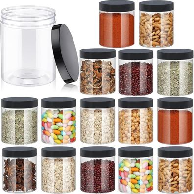 16er Set Vorratsdosen 500ml Luftdicht Aufbewahrungsbox Küche BPA-Frei