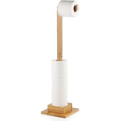 Toilettenpapierhalter Bambus Stand Organizer ohne Bohren 72cm