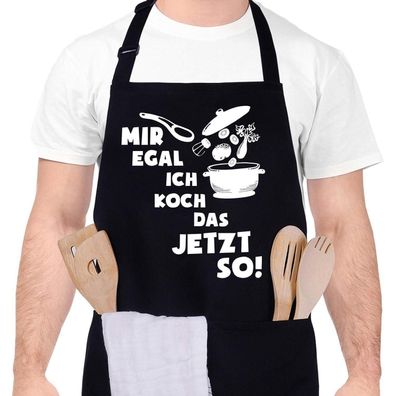Kochschürze für Männer Grillschürze Baumwoll Lustig Verstellbarem Nackenband