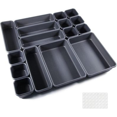 16er Schubladen Einlagen Organizer Trennsystem Schwarz Silikon-Anti-Rutsch-Kugel