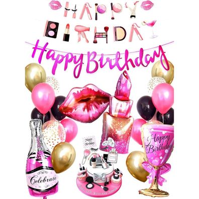 Regendeko Happy Birthday Damen Mode Set Mädchen Geburtstag Deko